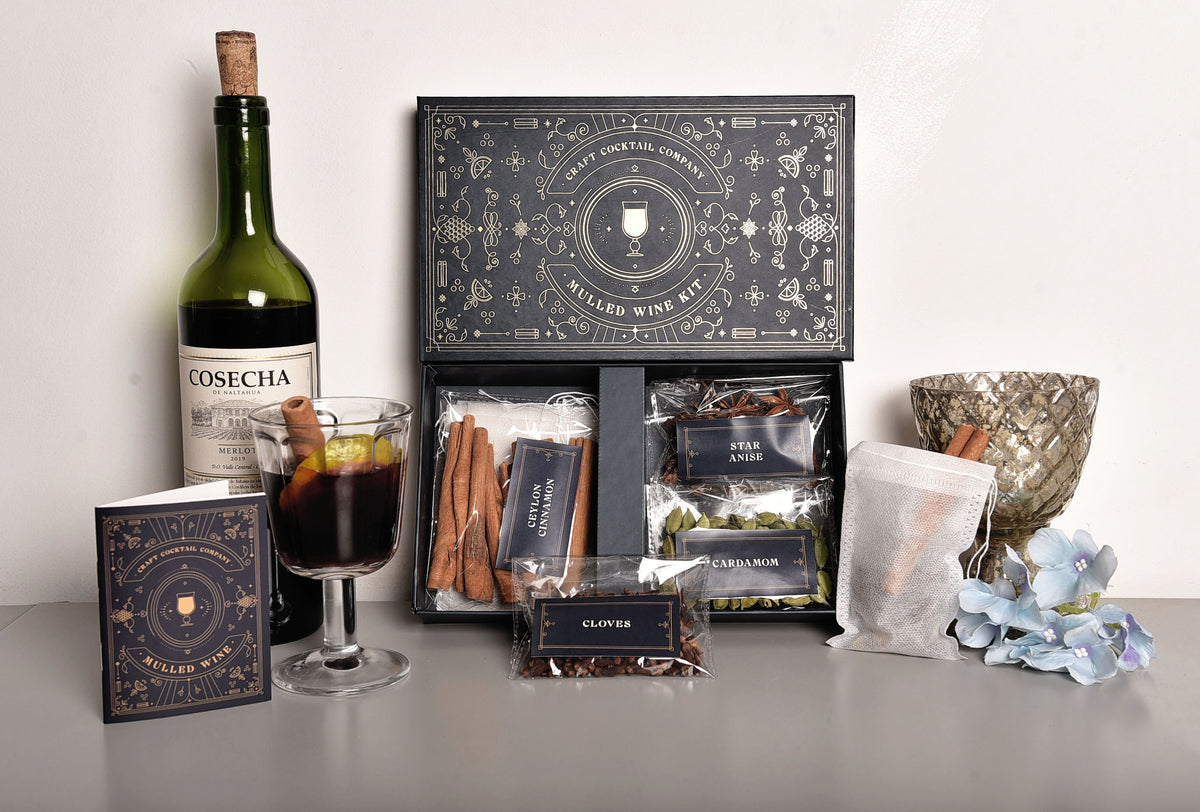 Mulled Wine Kit Premium Gift Box Makes 5 litres of Mulled Wine Wit