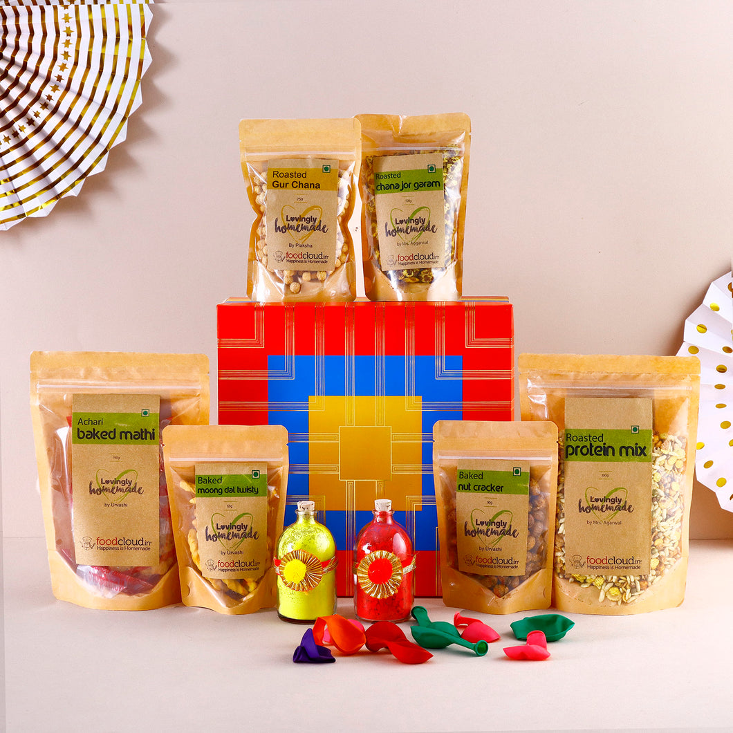 The Fit & fab Holi Gift Hamper - Pack of 8